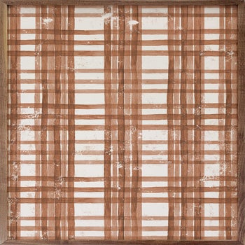 Fall Watercolor Plaid Orange